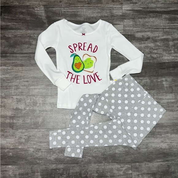 New Carters Spread the love 4pc pjs - Picture 9 of 14